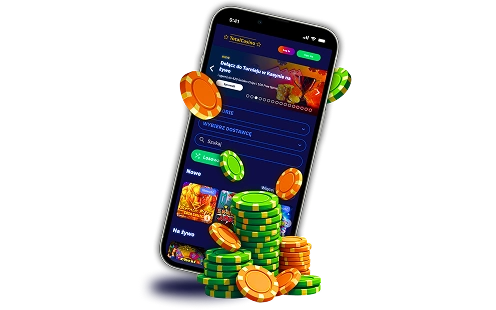 Aplikacja kasynowa na urządzeniu mobilnym